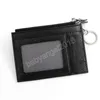 أزياء Men Men id ائتمان حامل PU Wuxury Worlets Women Mini Change Coins Corres Cover Cover Cover Money Clutch Black