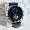 high grade mens watch 42mm quartz chronograph battery power movement watches full Leather watch strap luminous wristwatch sapphire9815966