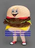 Hamburger Burger Bun Ham Cheeseburger Mascot Costume dla dorosłych kreskówek Postacie Promocja Sprzedaż Para Zdjęcia ZX109