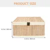 Gift Wrap Basket Storage Picnic Fruit Portable Baskets Wicker Box Egg Rattan Mooncake Cake Woven Wooden Lid Hamper Shopping