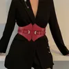 Cinture Jovivi Cintura elastica da donna Cintura ampia con corsetto Abito in vita Cinturini in pelle PU 1 pezzo