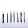 Pyrex glass one hitter pipe bat smoking accessories 4 inch colorful cartoon Steamroller Hand Pipe oil burner Filters tube nail tips bong