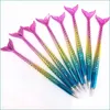 Ballpoint Pens Mermaid Ballpoint Pen Fashion Novel Office Gift Stationery Tail Pens School Supply Student Ballpoints Drop Delivery B Dhtr5