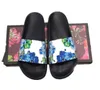 Italy Lux sandal Designer Slippers Slides Card Shoes Slide Sandal With Correct Flower Box Snake Print Leather Rubber Summer Flat Slip Men Women Dust Bag