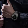 Связанные браслетные ремешки AP модифицированная броня интегрированная корпусная полоса watch -полоса застежка стальная полоса Fit Iwatch серия 8 7 6 SE 5 4 для Apple Watch 44 45mm браслета