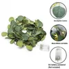 Cordes 2m 10m LED Eucalyptus Vigne Guirlande Lumineuse De Noël Décorations De Mariage Ivy Guirlande Lumières Pour Maison De Vacances Chambre Fée Décor