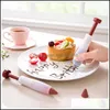 Cake Tools Diy Pi Pen Sile Cake Biscuit Baking Chocolate Tools Cute Mti Color Thickening Clean Easily Mounting Brush High Quality 1 Dhmqy