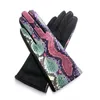 Five Fingers Gloves Female Winter Warm Leopard Suede Leather Touch Screen Women Sexy Zebra Pattern Cashmere Thicken Driving H94 221111