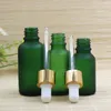 5-50 ml Essentiële olie-druppelaar fles lege groene matglazen flessen Refilleerbare cosmetische container draagbare reisparfum fles bh7933 tyj