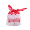 Weihnachtskontrollbeutel Geschenkverpackung Behandlungs Biskuit Goody Geschenktüte für Cookie Birthday Cake Pops Supplies 50pcs/Los