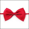 Dog Apparel Pet Tie Dog Collar Bow Flower Accessories Decoration Supplies Pure Color Bowknot Necktie Dhs 582 R2 Drop Delivery Home Ga Dhbaz