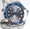 Luxury Mens Watch 42 mm ceramiczna ramka limitowana edycja Man Automatyczny mechaniczny ruch mechaniczny Skyfall Sea Blue Master Męskie zegarek