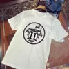 高級デザイナーTシャツメンズスウェットシャツ馬プリント半袖Tシャツ男性女性コットン半袖Tシャツプルオーバーティー4xl 5xl