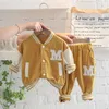 Clothing Sets Baby Girls Boys Spring Autumn Children Outfits Infant Coats Pants Toddler Kids Casual Sportswear 2 Piece Suit 221111