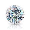 Diamant synthétique en vrac Moissanite 8 cœurs et flèches rond blanc D couleur coupe manuelle pierre précieuse vente en gros