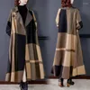 Trench da donna Moda Giacca a vento Donna 2022 Primavera e autunno Temperamento Stile occidentale Ampia moglie Cappotto lungo allentato