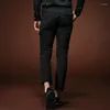 Pantalon homme mode homme décontracté Slim 2022 printemps jean noir 15811 personnalité en vente sur mesure