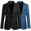 Herrdräkter blazers klassiska män outkläder affärstyp tjock enkelknapp lapel kostym jacka kläder 221111
