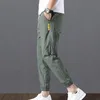 Pantalons pour hommes Glace Soie Casual Sports D'été Mince Cordon Élastique Taille Neuf Points À Séchage Rapide À La Mode Slim Pantalon Hommes 221111