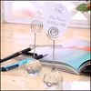 Novelty Items Note Clip Marry Romantic Crystal Ball Business Card Holder Wedding Celebration Articles Seat Cards Clips Factory Direc Dhtnv