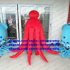 Red Octopus Cuttlefish Mascot Costume Sepia Devilfish Octopoda Squid Squid Adult Cartoon Greetings Company Kick-Off ZX2878