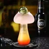 Wijnglazen 250 ml Mushroom Design Glass Cup Transparante cocktail Nieuwheid drankje voor KTV Bar Night Party Juice Beer Drinkware