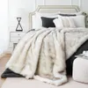Blanket Battilo Luxury Faux Fur Blanket Winter Thicken Warm Elegant Cozy Throws For Couch Bed Plaid spread on the Home Room Decor 221014