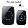 DOORBELLS A10インテリジェントワイヤレスドアベルウォータープルーフ300MリモートスマートドアベルチャイムEU UK USプラグインボタンリングアラームウェルカムハウス221018