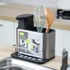 Altro organizzatore di stoccaggio della cucina Porta del coltello per cucciolo cucchiaio sparatero Punte di posate Organizzatore Table Drenante gabbia per bacchette con uscita dell'acqua tra 221028