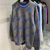 Kaschmirpullover Womens Designer Pullover Buchstaben Pullover Männer Hoodie Langarm aktives Sweatshirt Stickerei Strickwege Wintersasian Grey Strickpullover