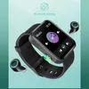 Yezhou2 Bluetooth Touch Screen Inteligentny zegarek z wywoływaniem temperatury ciała Miernika tętna z latarką wielofunkcyjną