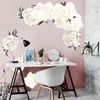 Stickers muraux pivoine Rose fleurs autocollant Art décalcomanies enfant chambre pépinière décor cadeau auto-adhésif amovible décoration de la maison