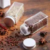 Herb Spice Tools 12pcs Jars de cozinha Organizador de armazenamento Contêiner Garrafas de tempero de vidro com tampas de capa Contêineres de condimento de acampamento 221022