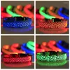 Collari per cani Collare luminoso a LED per animali domestici Leopardo Bagliore regolabile Sicurezza notturna per cani da passeggio Teddy Golden Retriever