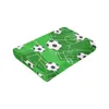 Cobertores Flanela Blanket Football Gate e Soccer Ball Light Fino Lavagem mecânica quente arremesso macio no sofá -cama Travel Patchwork