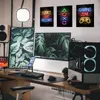 Nordic Gaming Gamer цитирует художественные плакаты и принты Canvas рисовать настенные картинки для мальчиков декор для мальчиков.