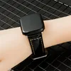 Smart Straps Crazy Horse Crocodile Print Leather Cowhide Band Strap Watchband Bracelet Fit iWatch Series 8 7 6 SE 5 4 3 For Apple Watch 38 42 44 45mm Wristband