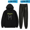 Erkek Hoodies Yenilik Komik Dreamwastaken Baskı Sweatshirt Sweathacts Suit Erkek/Kadın Pantolon Sevimli 2 Parça Set Giysileri