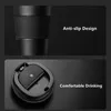 Water Bottles 380ml510ml Double Stainless Steel Coffee Thermos Mug with Non-slip Case Car Vacuum Flask Travel Insulated Bottle 221012