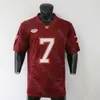 NCAA Virginia Tech Hokies Camisa de Futebol Michael Vick Vermelho 150 Patch Tamanho S-3XL Todo Bordado Costurado