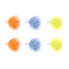 Cat Toys Interactive Feather Wand Feathers Teaser Head met Mini Bell voor binnenkatten Kitten Play Fofo