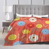 Blankets Flannel Blanket Summer Lemons Flowers Soft Thin Fleece Bedspread Cover For Bed Sofa Home Decor Dropship