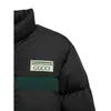 メンズの膨らみジャケットファッションGプリントデザイナー冬の温かい長袖ブラックアウトウェアコートサイズm-4xl gucici 13g24