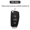 Car Key ABS Car Key Case Cover For Audi C6 A1 A3 C5 Q3 B6 B7 B8 A4 A5 A6 A7 A8 Q5 Q7 R8 TT S5 S6 S7 S8 SQ5 RS5 holder shell keychain T221110