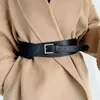 Bälten 2022 Girdle Women Fashion Brand Design Decoration Belt Coat Tröja Midjeband Damer Justerbar PU -läder Lady Bondage