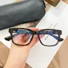 Designer Eyeglass Optical Luxury Womens Fashion Large Frame Square Mens Solglas ￶verdimensionerade glas￶gon Se dig i Tea CH8142 CH8043 Vintage Recept Glas￶gon