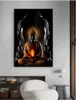 Leinwandgemälde, Buddhismus, Poster, Wanddekoration, Gott Buddhas, Kunstdrucke, Bilder, Buddha-Kunst, Malerei auf dem Zuhause, Wohnzimmer, Poster, ohne Rahmen