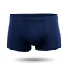 Underpants 3XL Large Size Fashion Youth Man Modal Underwear Middle Waist U Pouch Bag Breathable High Elasticity Soft Solid Simple Boxers