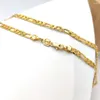 Pendant Necklaces 24K Stamp Yellow Gold Filled 6MM Classic Solid Curb Figaro Chain Necklace 20" Unisex