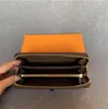 Nouveau 2021 vente en gros 6 couleurs mode unique fermeture éclair organisateur concepteur hommes femmes en cuir portefeuille dame 60017 avec sacs à poussière